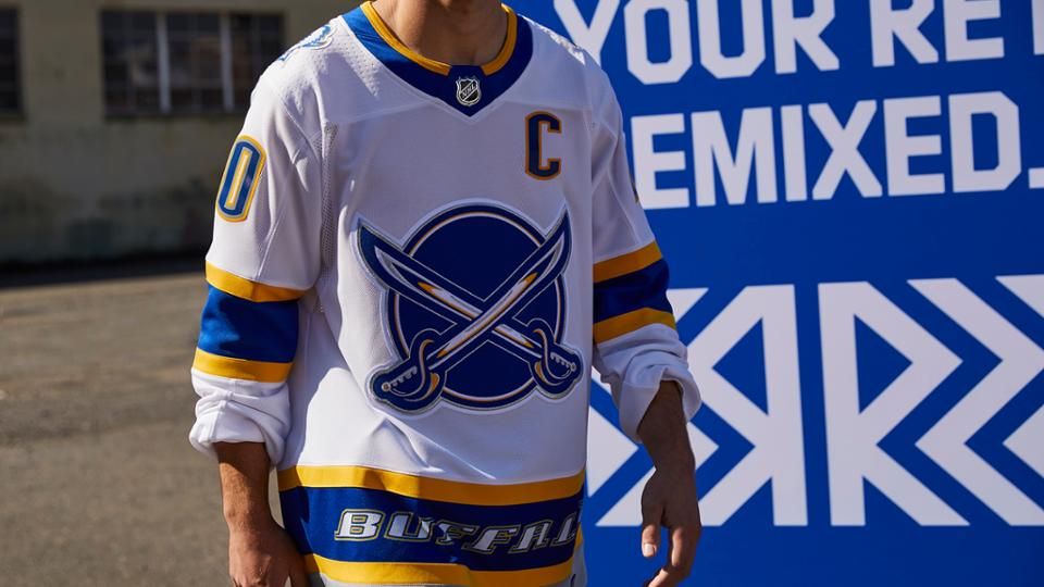 Sabres to wear Reverse Retro blue and gold 'Goathead' jersey eight times -  Buffalo Hockey Beat